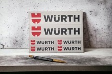 lot 6 stickers autocollant Wurth outillage decal bricolage sponsor
