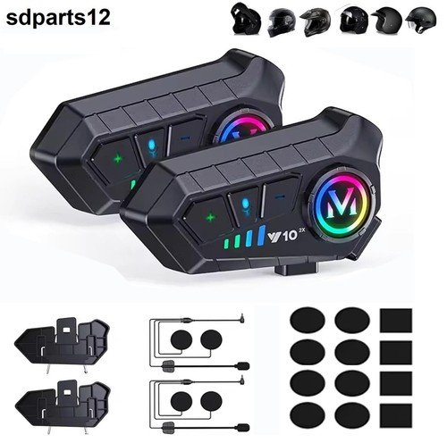 Casque moto kit bluetooth - 2x,