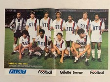 POSTER PSG PARIS 1983-84 - MATCH DE L'ANNEE JUVENTUS