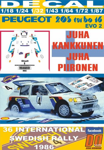 Decal peugeot 205 - decal,