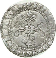 T7336 RARE Henri III franc Col
