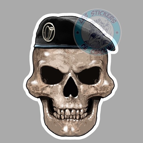 Sticker skull head armee - skull,