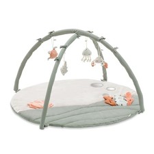 Tapis Eveil Bebe Relax N Watch, avec Arche de Jeux, Miroir, Animaux Amovibles, E