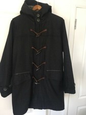 GRAND MANTEAU DUFFLE À CAPUCHE HOMME BURBERRY DOUBLÉE LAINE 