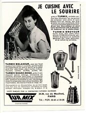 1952 : Je cuisine avec le sourire, grâce à TURMIX, malaxeur (pub, advertising)