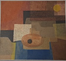 Fernand Rolland - Abstraction Technique Mixte, ep Estève Manessier Picasso 