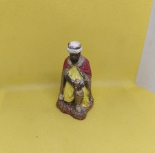 ancien santon crèche devineau taille 4 roi mage noir a