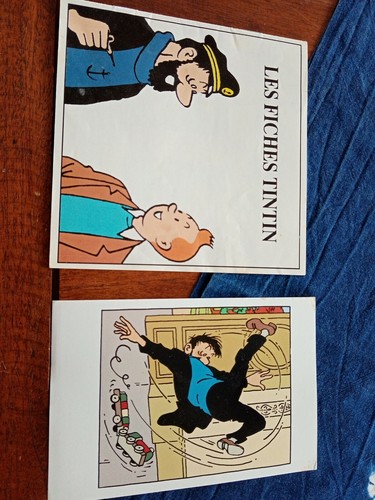 Rare catalogue fiches tintin - rare,