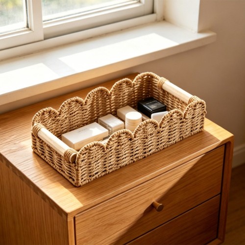 Panier rangement rotin - panier,