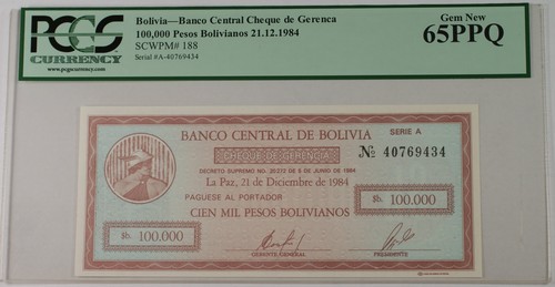 1984 bolivia banco - 1984,