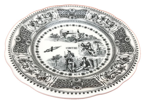 Faïence gien assiette - faïence,