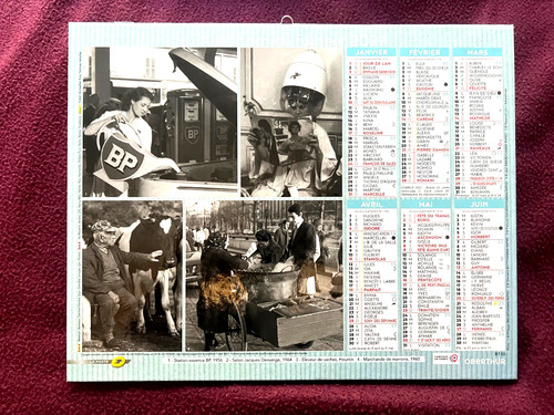 Calendrier poste facteur - la,