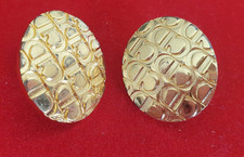 BOUCLES D'OREILLES VINTAGE CLIPS - CD CHRISTIAN DIOR RARE AUTHENTIQUE