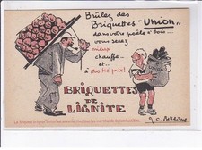 PUBLICITE : briquettes de lignite UNION - très bon état