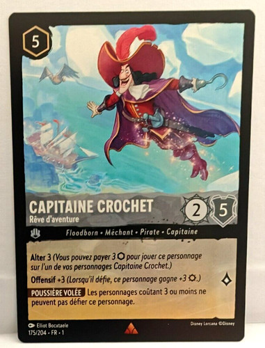 Carte disney lorcana - disney, capitaine