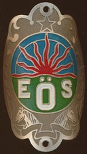  CYCLES VELO E.O.S, chevaux, en aluminium peint, doré