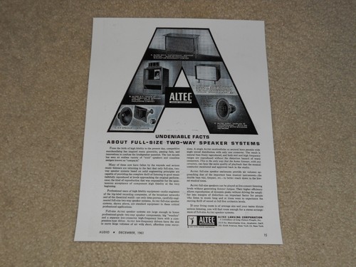 Altec voice of the - a-7,