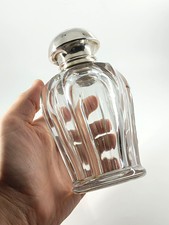 Baccarat Cristal & Argent Minerve Flacon Ancien Art Deco Perfume Bottle silver