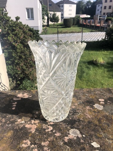 Ancien vase cristal vintage - vase,