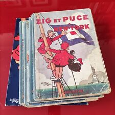 Lot Zig et Puce années 1930 + recueil Stock 1980