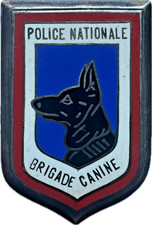 Police Nationale, Brigade Canine, résine, argenté, 2 pontets