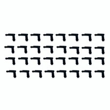 Renault - 4L Sixties - Kit de 32 agrafes pour cache mécanisme toit ouvrant - Fin