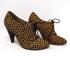 Derbies NEUVES en cuir imprimé léopard marque COSMO pointure 36