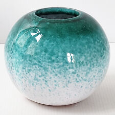 VASE BOULE VINTAGE 1960 CERAMIQUE GRES BRILLANT 60S 1960S RAKU ANNEES 60