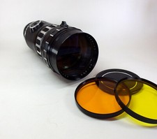 TAIR 33 F/4.5 300mm ZEBRA LENS SALYUT-C KIEV 88 original case and filters
