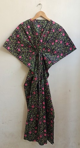Robe maxi kaftan coton - robe,