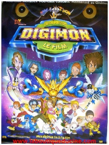 Digimon affiche cinéma pliée - affiche,