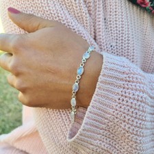 Genuine Moonstone Bracelet 925