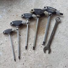 Lot Clés Allen Roebuck + Clé plate Giss 17 Mécanique bricolage maintenance 