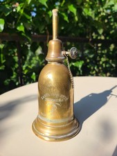 Magnifique lampe Pigeon ancienne en laiton, modèle de sûreté dit « inexplosible