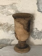 Ancien mortier d'herboriste, en bois d'olivier