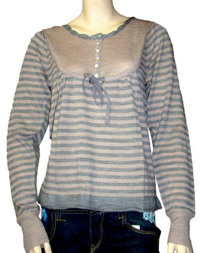 Pull fantaisie rayures femme