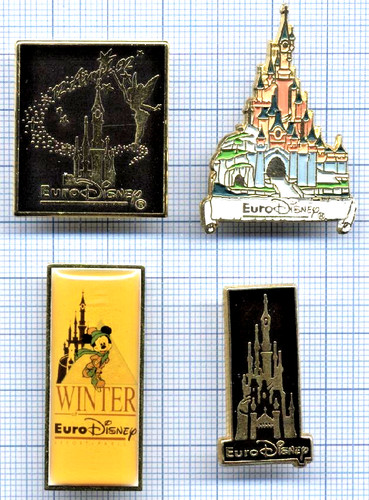 Lot vintage pins euro - lot,