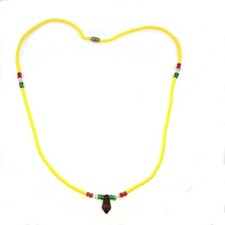 Collier Massai Perles Jaune