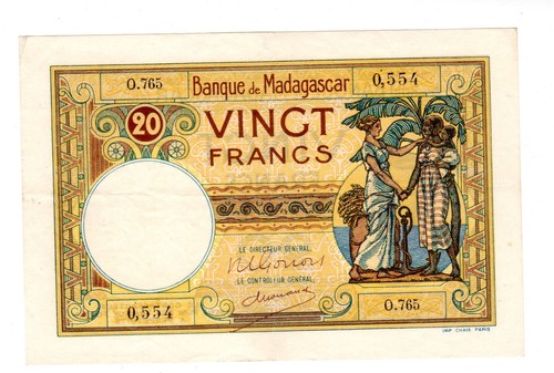 Madagascar billet francs - billet, 20