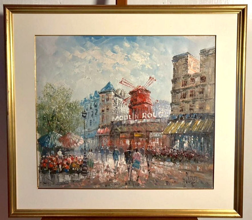 Tableau huile caroline - huile,