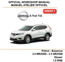 Manuel d'atelier officiel Anglais Nissan X-Trail T32 2013-2020