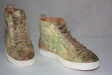 CHRISTIAN LOUBOUTIN Baskets Snake Sneakers High Multicolore T 43 BON ETAT