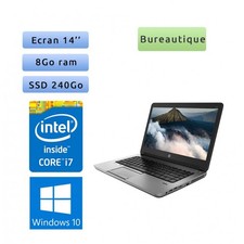 Occasion - HP ProBook 640 G1 - Windows 10 - i7 8Go 240Go SSD - 14 - Webcam - Ord