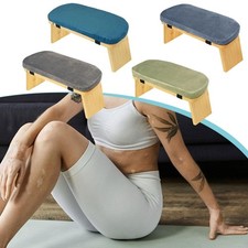 Banc de méditation avec coussin amovible, tabouret portable en bois pour