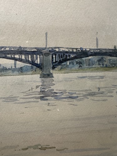 Aquarelle signée datée 75 - aquarelle, et