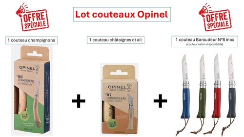Lot couteaux opinel - lot, 3