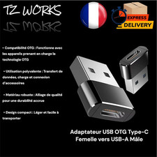 Adaptateur USB OTG Type C femelle vers USB  A male
