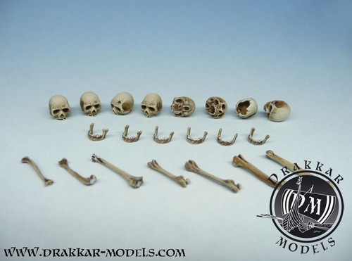 Figurine crânes 1 - crânes, 1/24