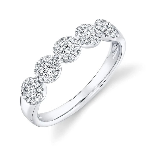 14k blanc diamant pierre - 5,
