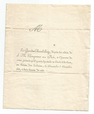 Invitation de l'Empereur